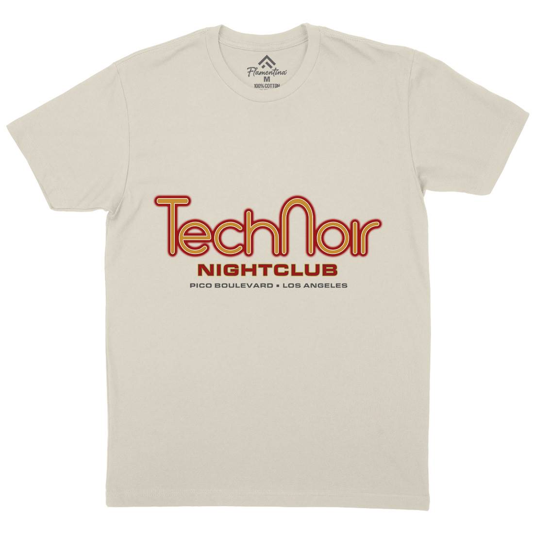 Tech Noir Mens Organic Crew Neck T-Shirt Space D381
