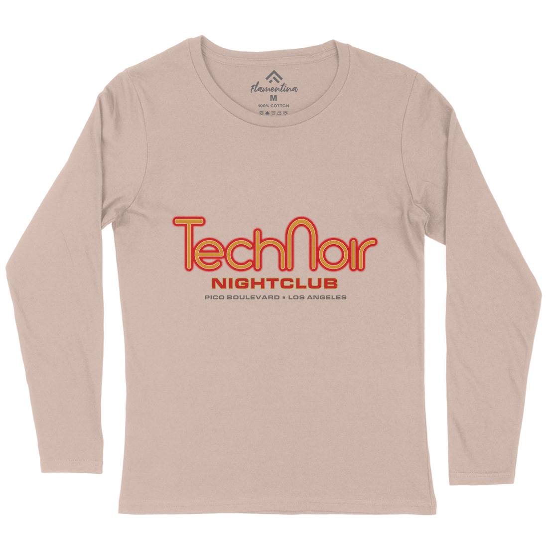 Tech Noir Womens Long Sleeve T-Shirt Space D381