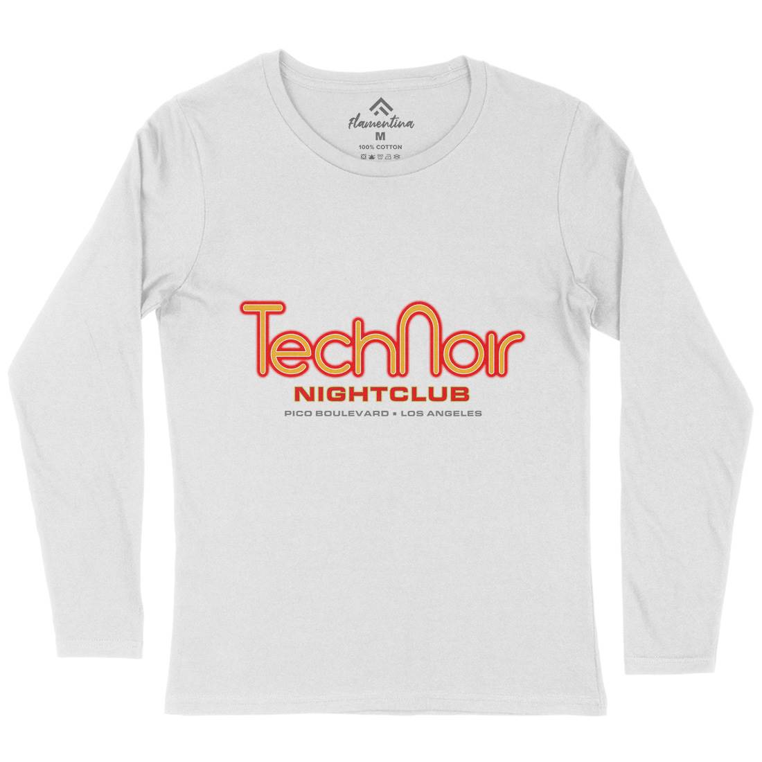 Tech Noir Womens Long Sleeve T-Shirt Space D381
