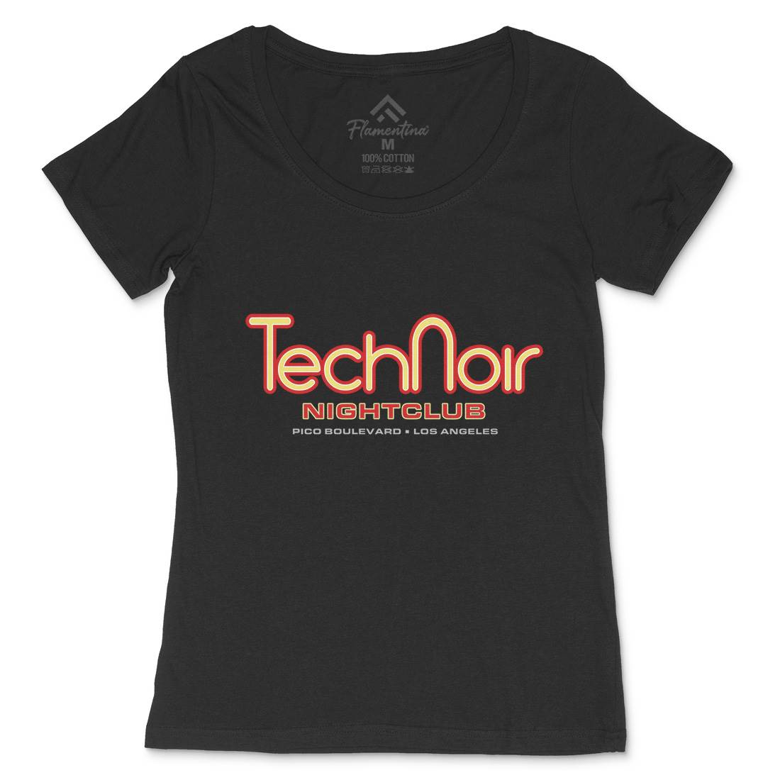 Tech Noir Womens Scoop Neck T-Shirt Space D381