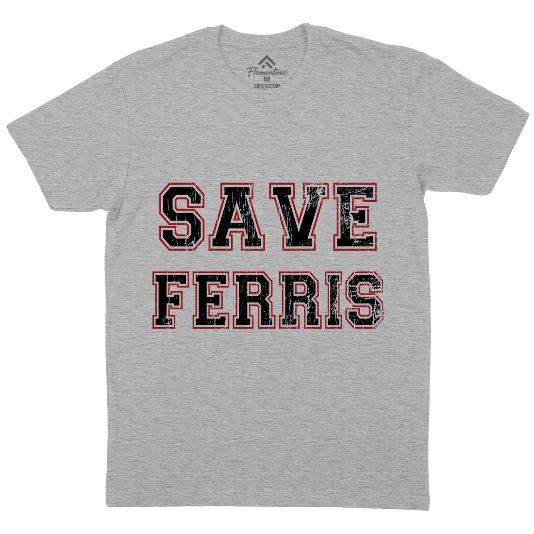 Save Ferris Mens Crew Neck T-Shirt Retro D382