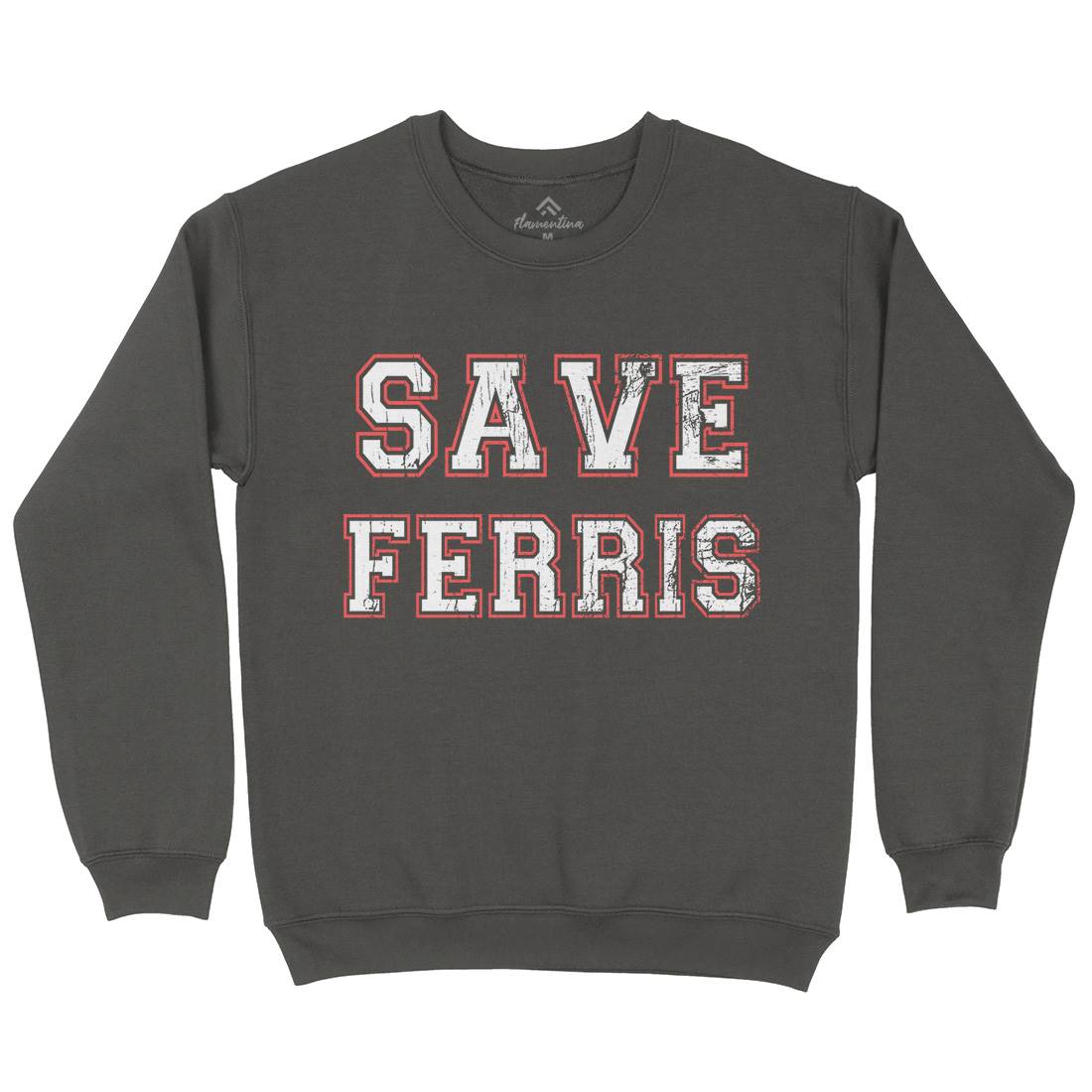 Save Ferris Mens Crew Neck Sweatshirt Retro D382
