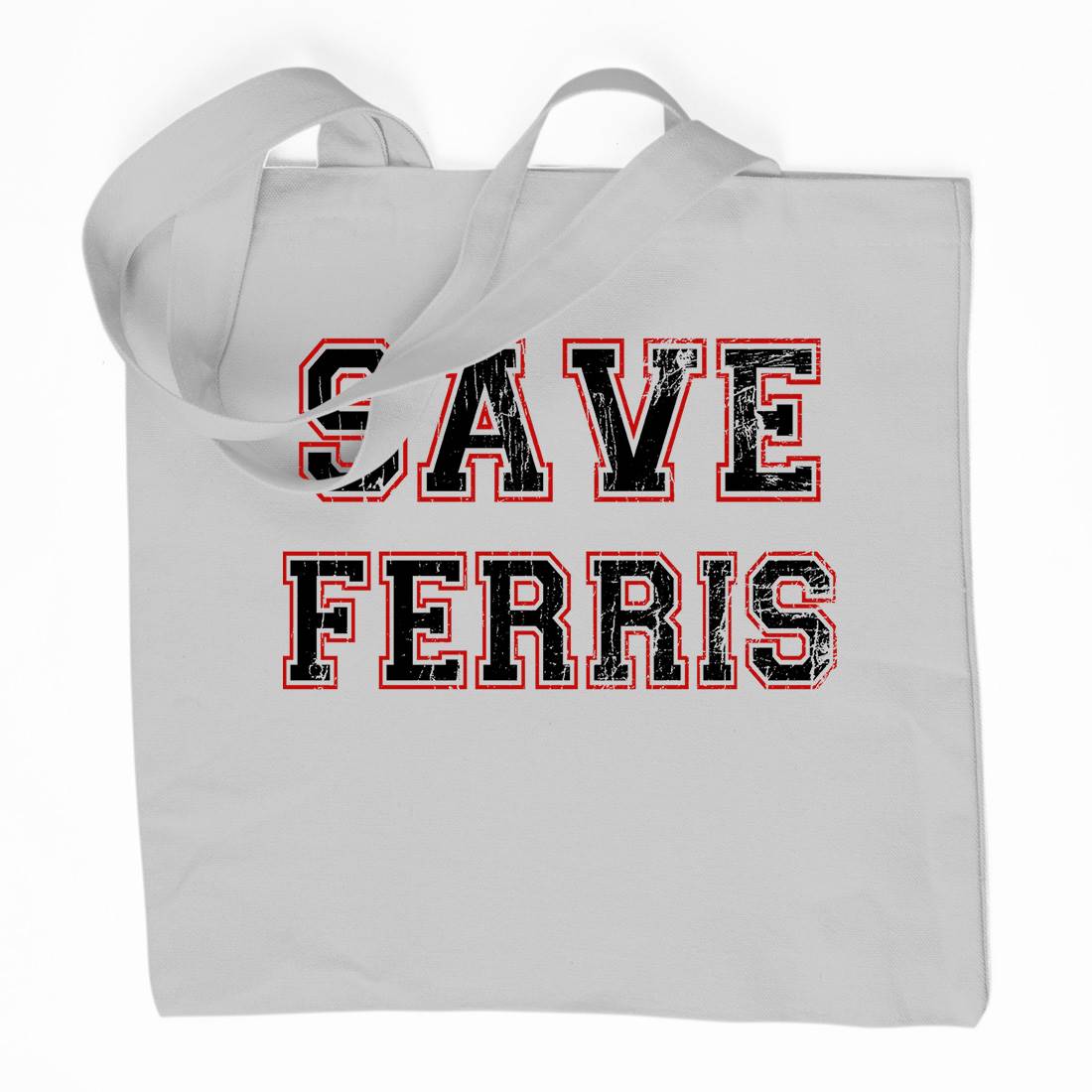 Save Ferris Organic Premium Cotton Tote Bag Retro D382