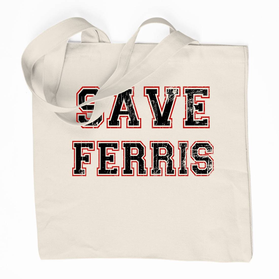 Save Ferris Organic Premium Cotton Tote Bag Retro D382
