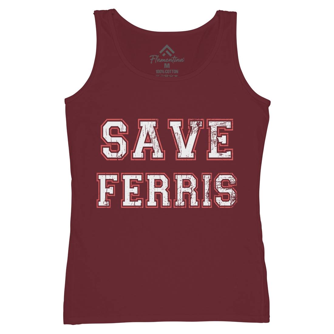 Save Ferris Womens Organic Tank Top Vest Retro D382