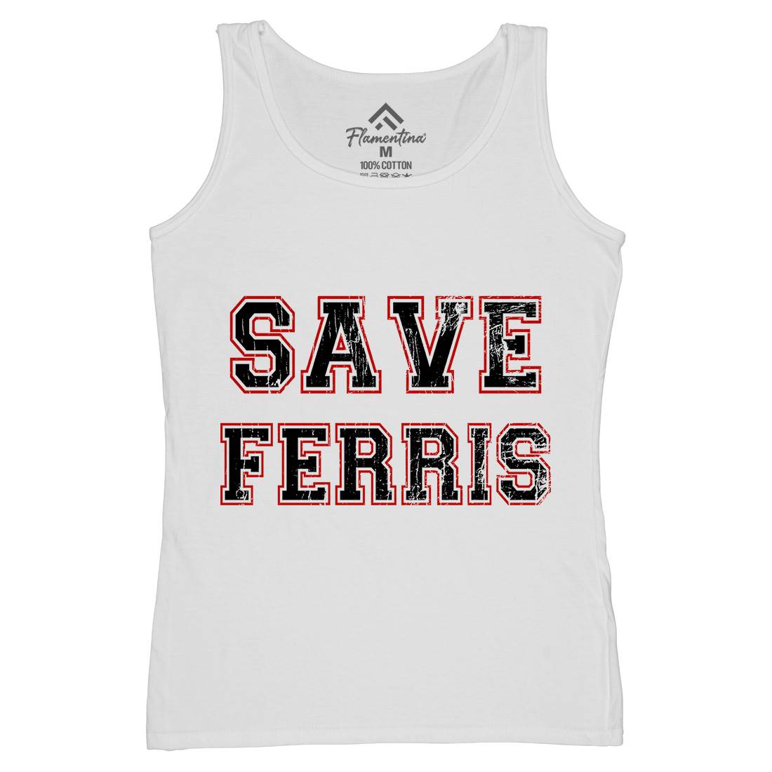 Save Ferris Womens Organic Tank Top Vest Retro D382