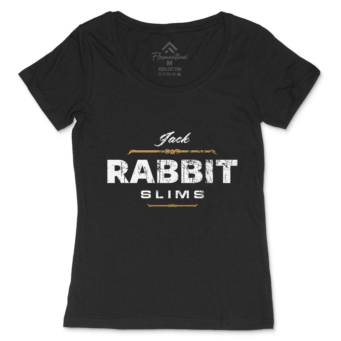 Jack Rabbit Slims Womens Scoop Neck T-Shirt Retro D383