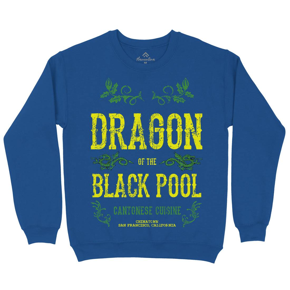 Dragon Of The Black Pool Kids Crew Neck Sweatshirt Asian D384