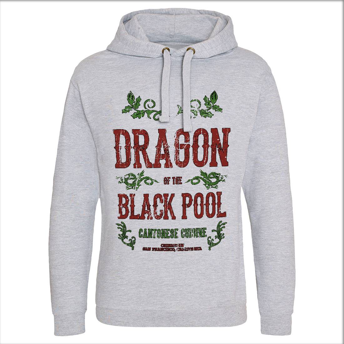 Dragon Of The Black Pool Mens Hoodie Without Pocket Asian D384