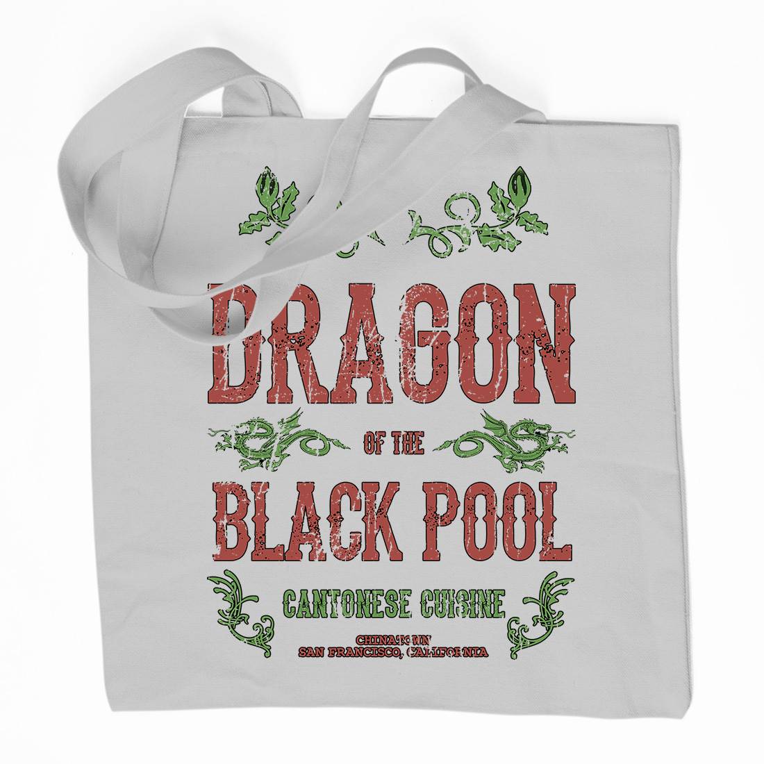 Dragon Of The Black Pool Organic Premium Cotton Tote Bag Asian D384