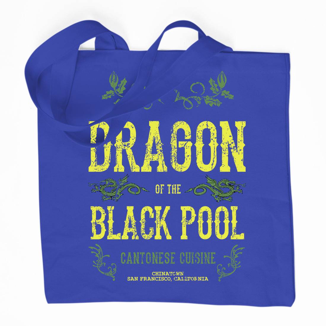 Dragon Of The Black Pool Organic Premium Cotton Tote Bag Asian D384