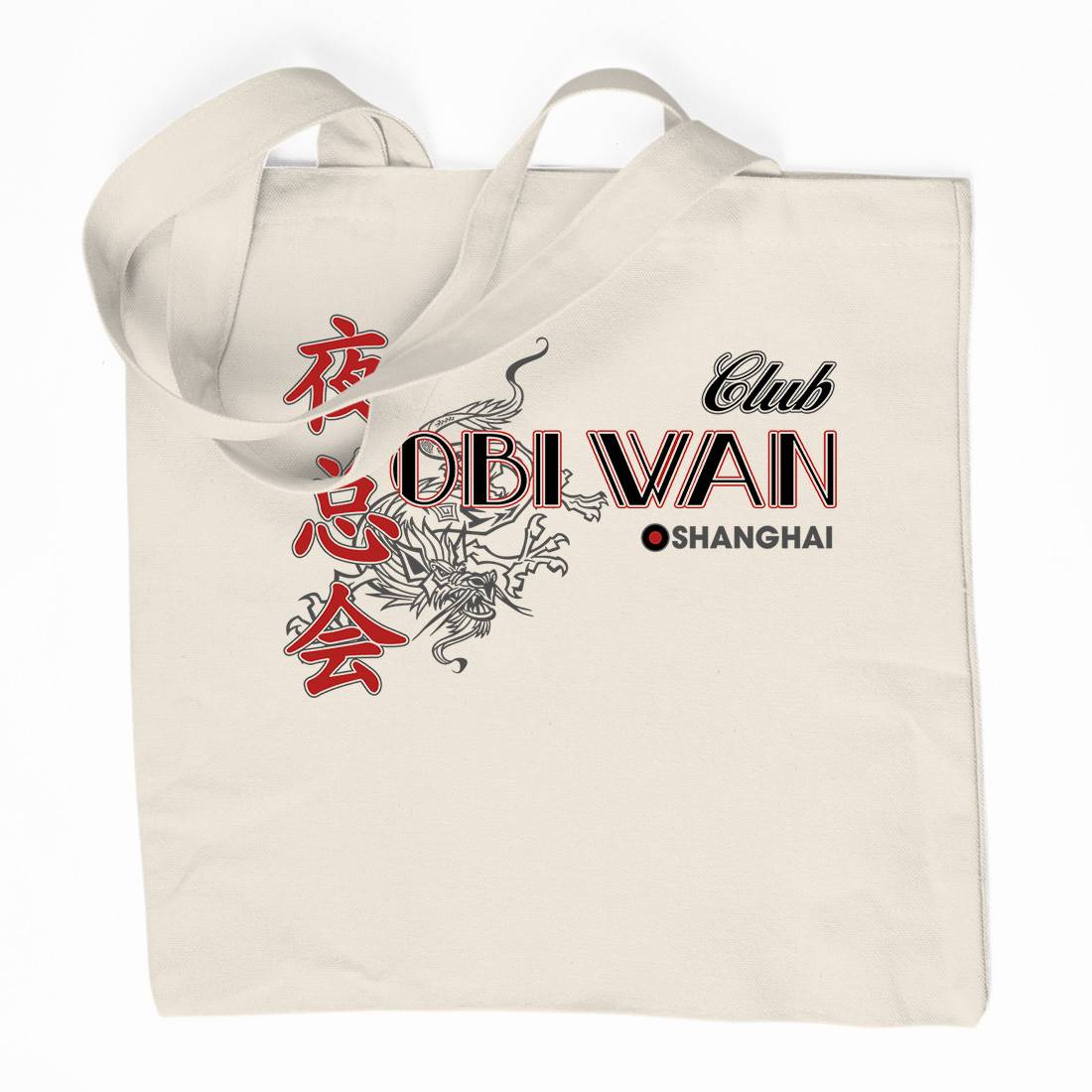 Club Obi Wan Organic Premium Cotton Tote Bag Retro D385