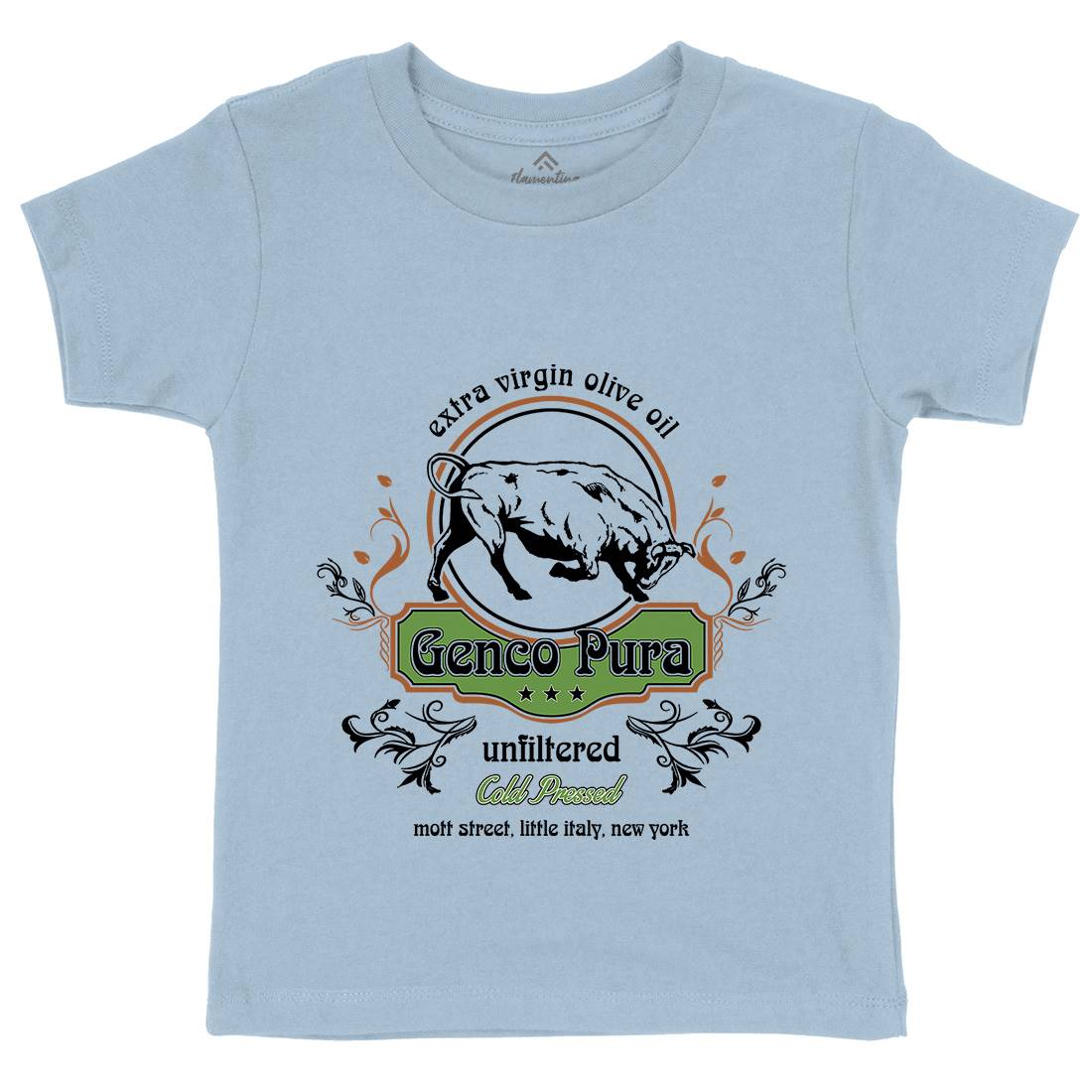 Genco Pura Kids Organic Crew Neck T-Shirt Food D387