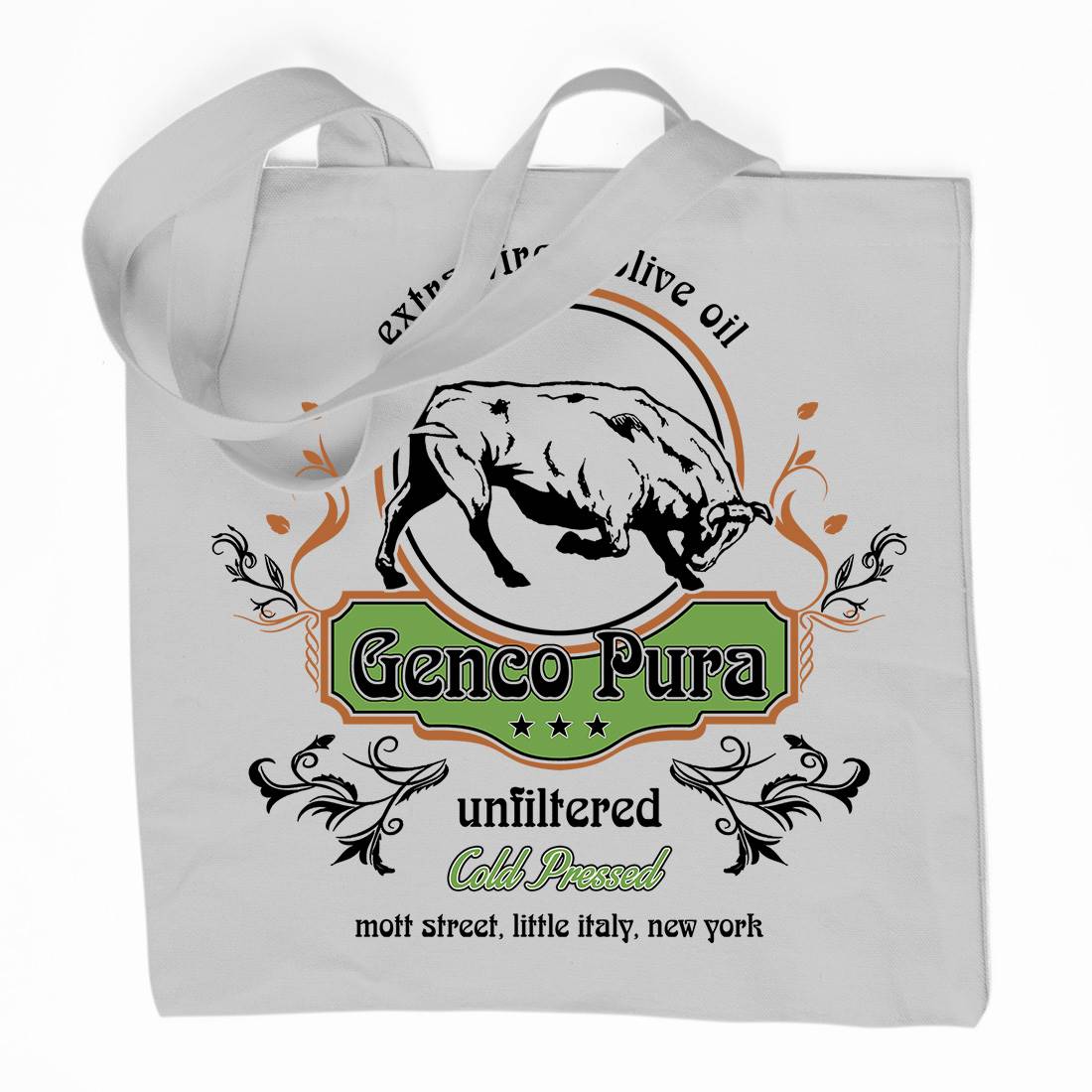 Genco Pura Organic Premium Cotton Tote Bag Food D387