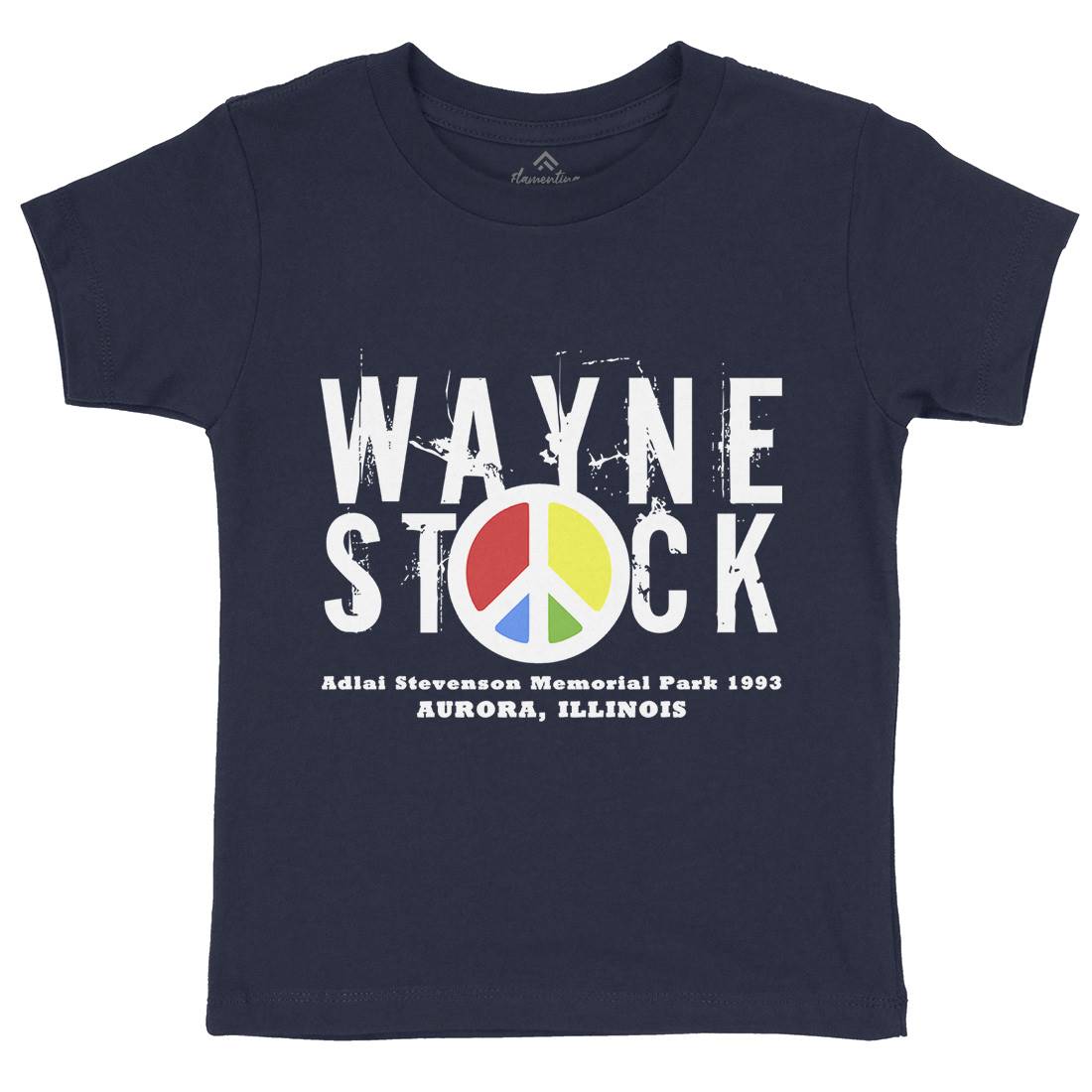Waynestock Kids Crew Neck T-Shirt Music D389