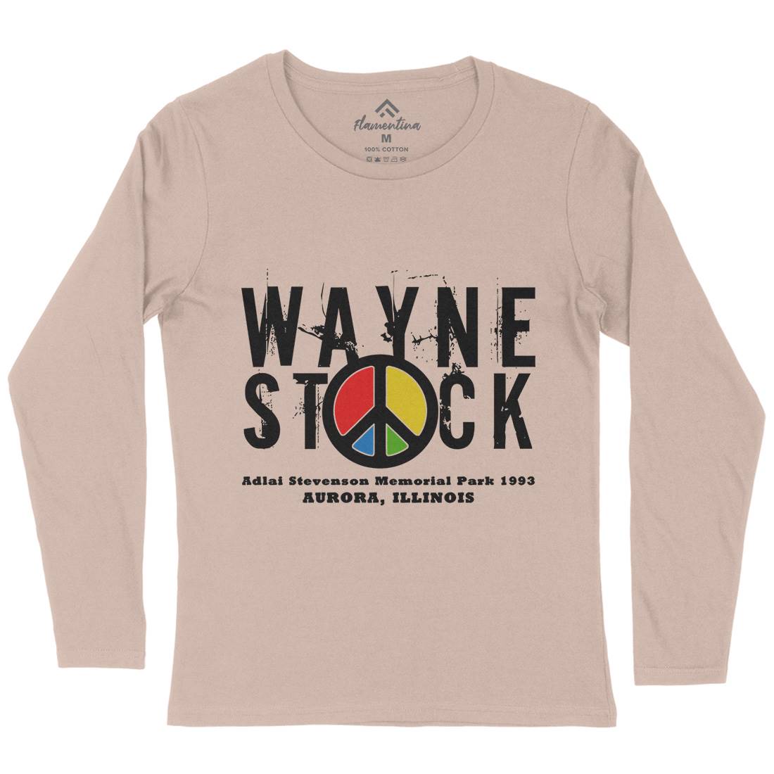 Waynestock Womens Long Sleeve T-Shirt Music D389