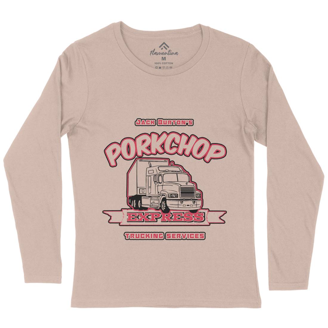 Pork Chop Express Womens Long Sleeve T-Shirt Asian D390