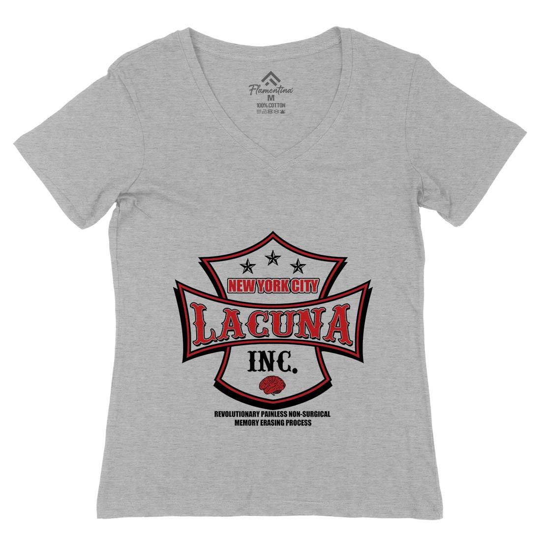 Lacuna Inc Womens Organic V-Neck T-Shirt Space D391