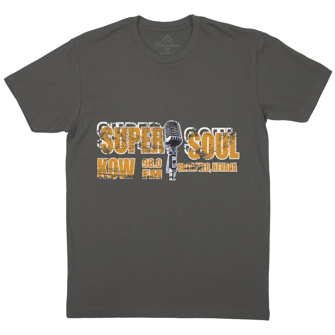 Super Soul Mens Crew Neck T-Shirt Music D392