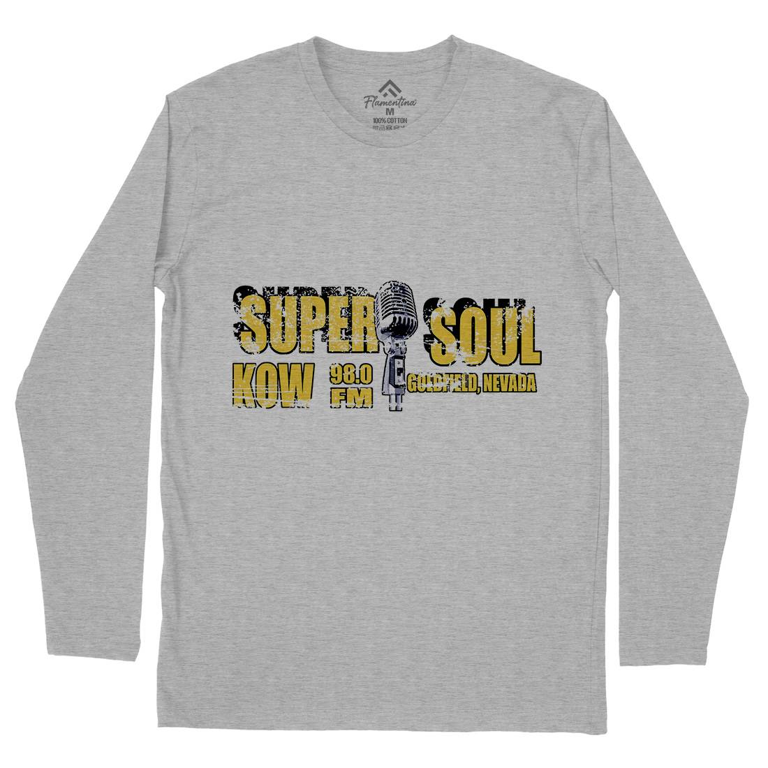 Super Soul Mens Long Sleeve T-Shirt Music D392