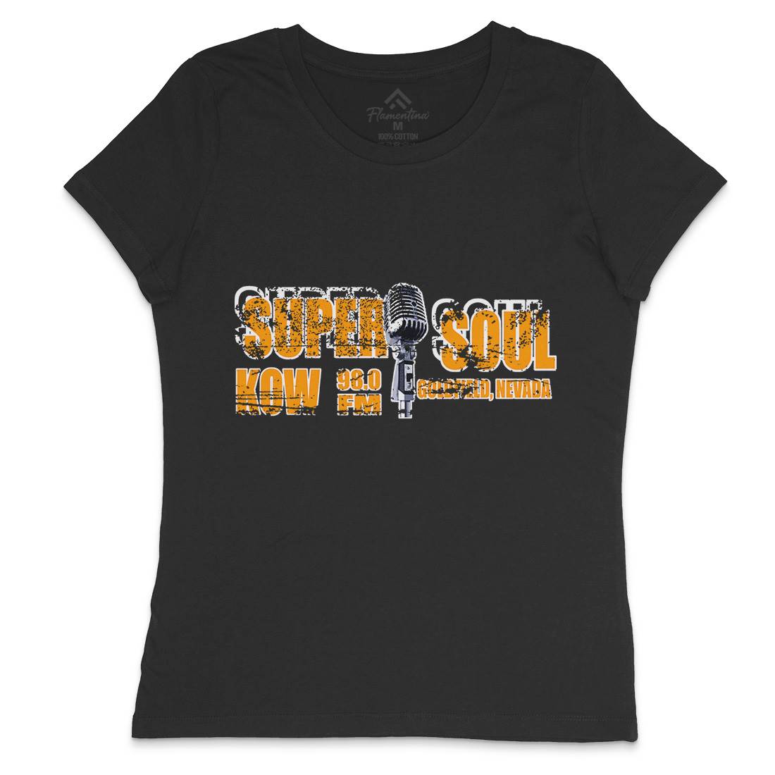 Super Soul Womens Crew Neck T-Shirt Music D392