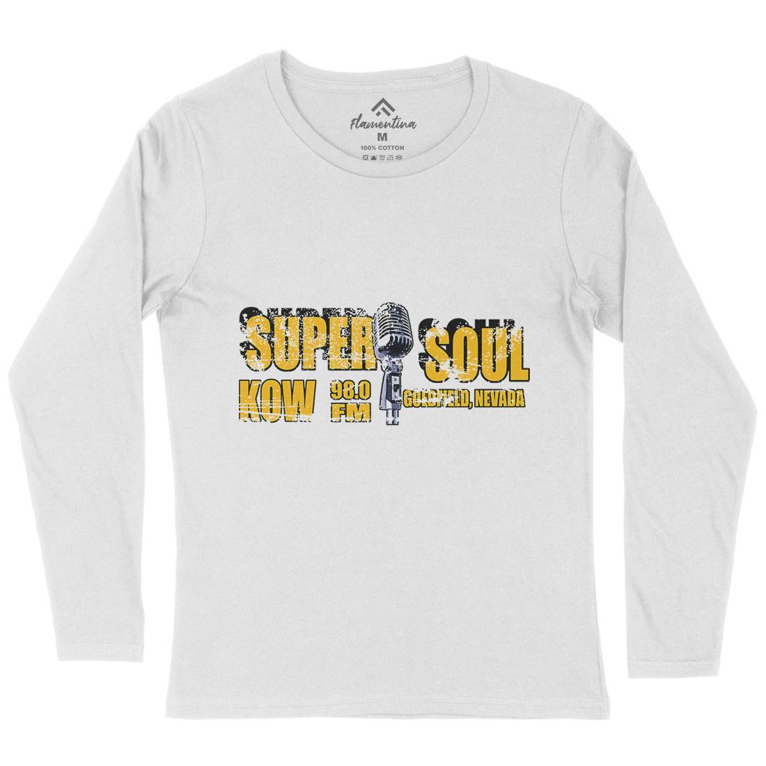 Super Soul Womens Long Sleeve T-Shirt Music D392