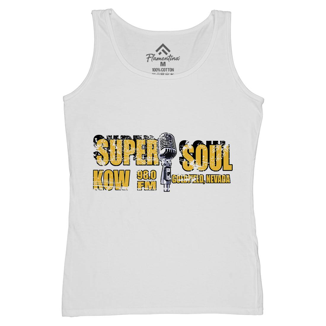 Super Soul Womens Organic Tank Top Vest Music D392