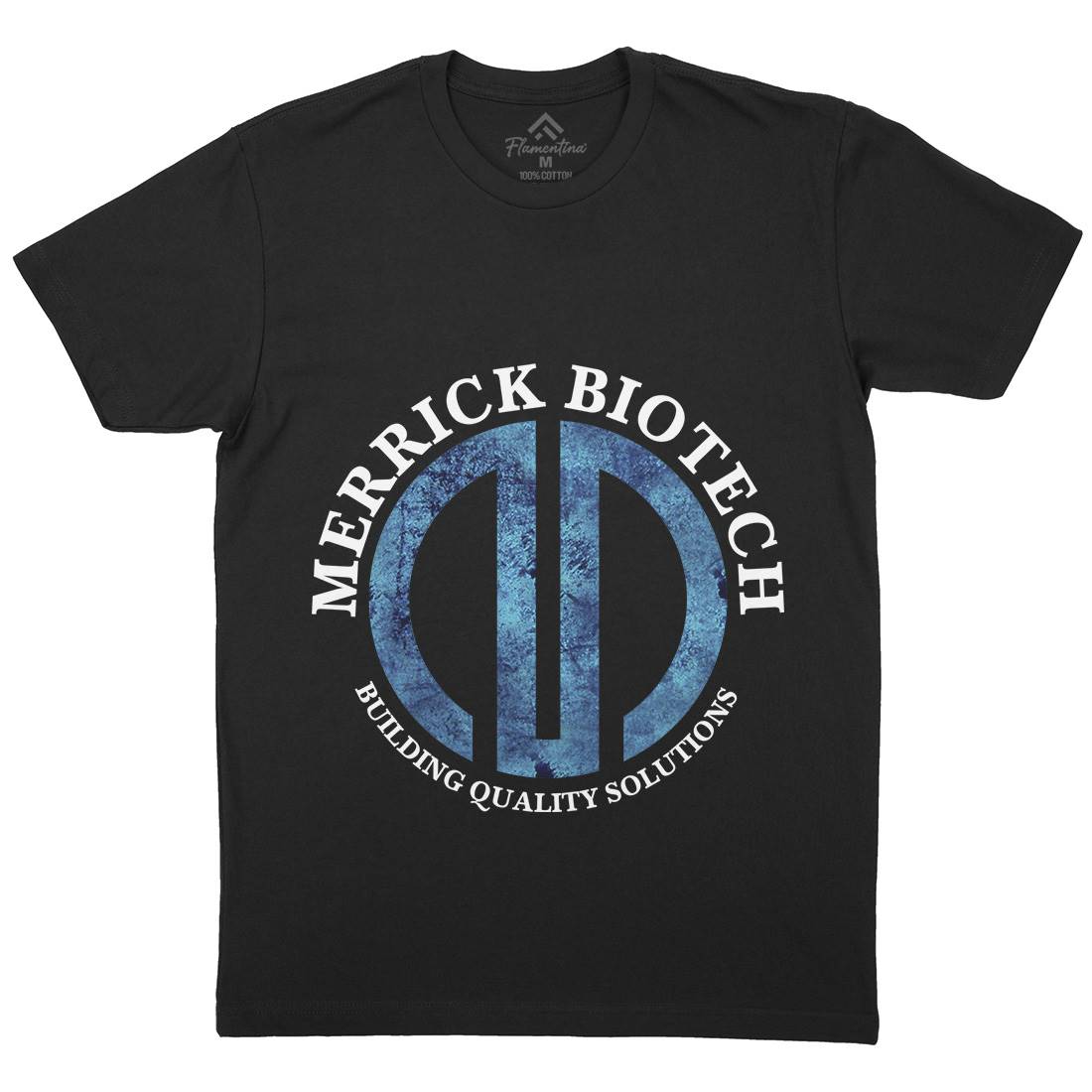 Merrick Biotech Mens Crew Neck T-Shirt Space D393