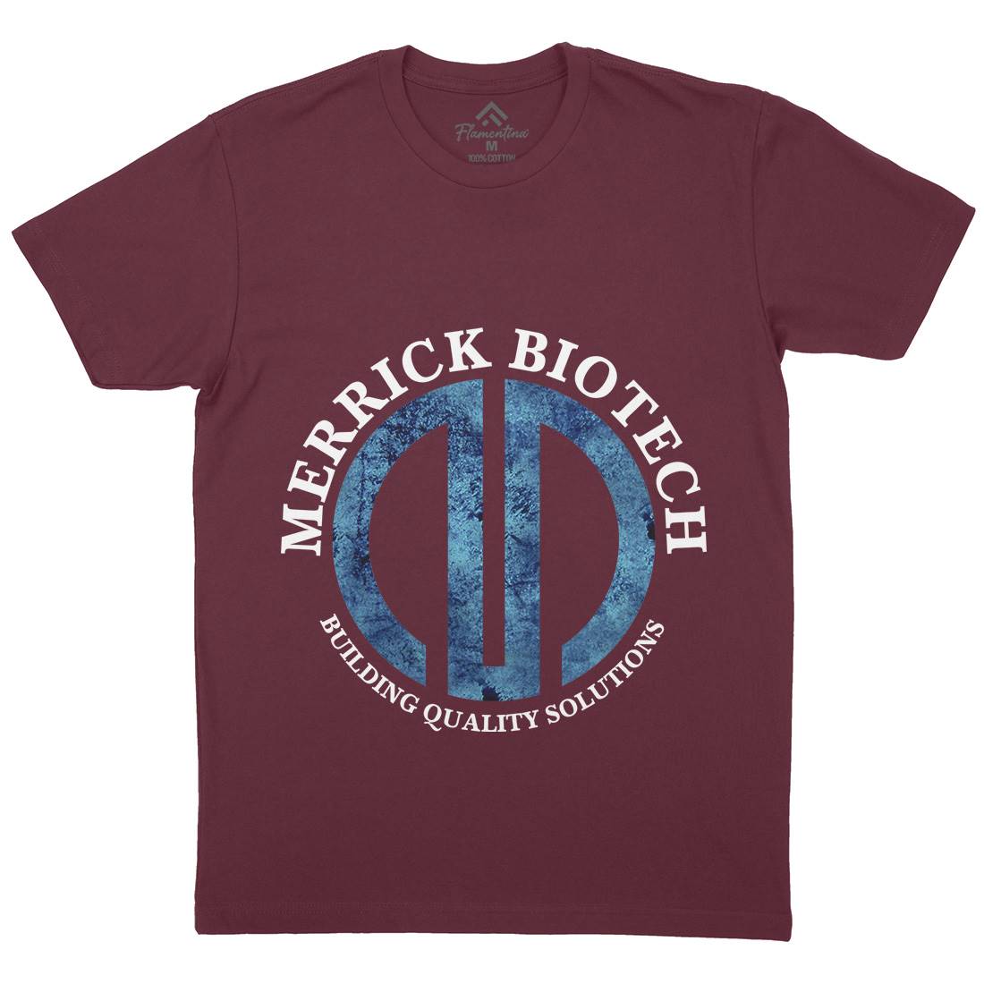 Merrick Biotech Mens Organic Crew Neck T-Shirt Space D393