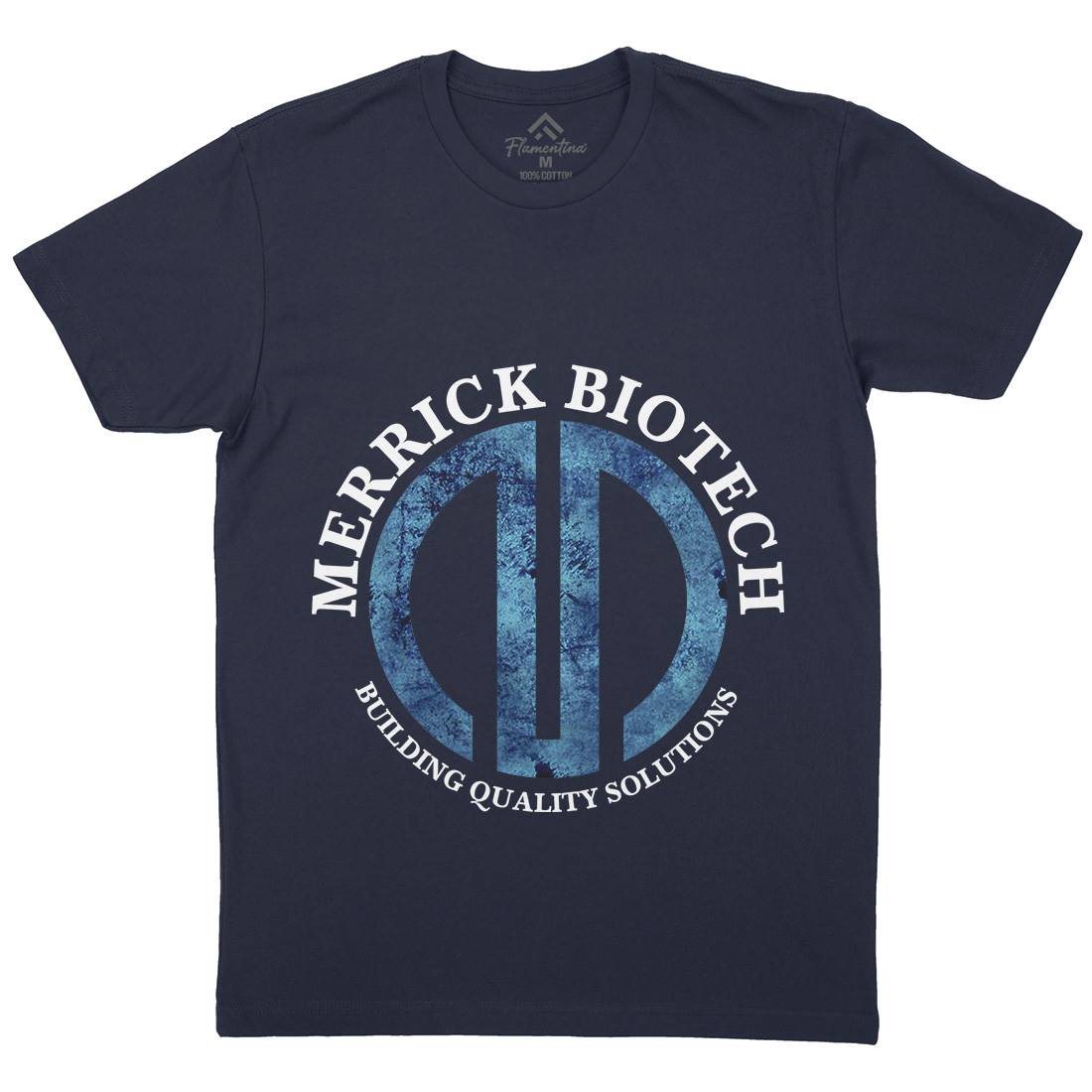 Merrick Biotech Mens Organic Crew Neck T-Shirt Space D393