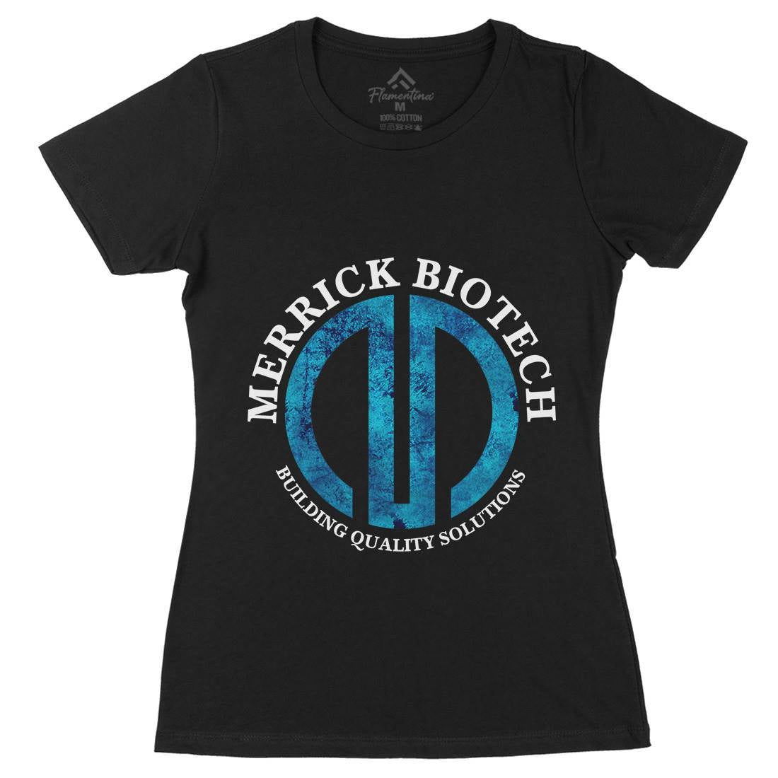 Merrick Biotech Womens Organic Crew Neck T-Shirt Space D393