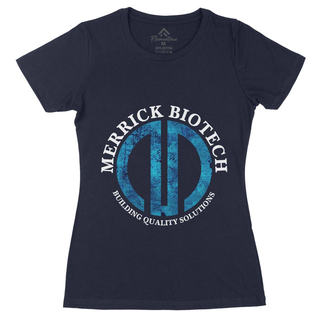 Merrick Biotech Womens Organic Crew Neck T-Shirt Space D393