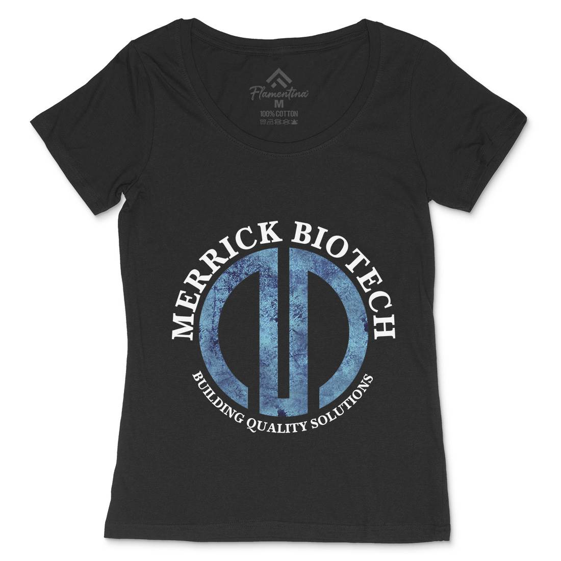 Merrick Biotech Womens Scoop Neck T-Shirt Space D393