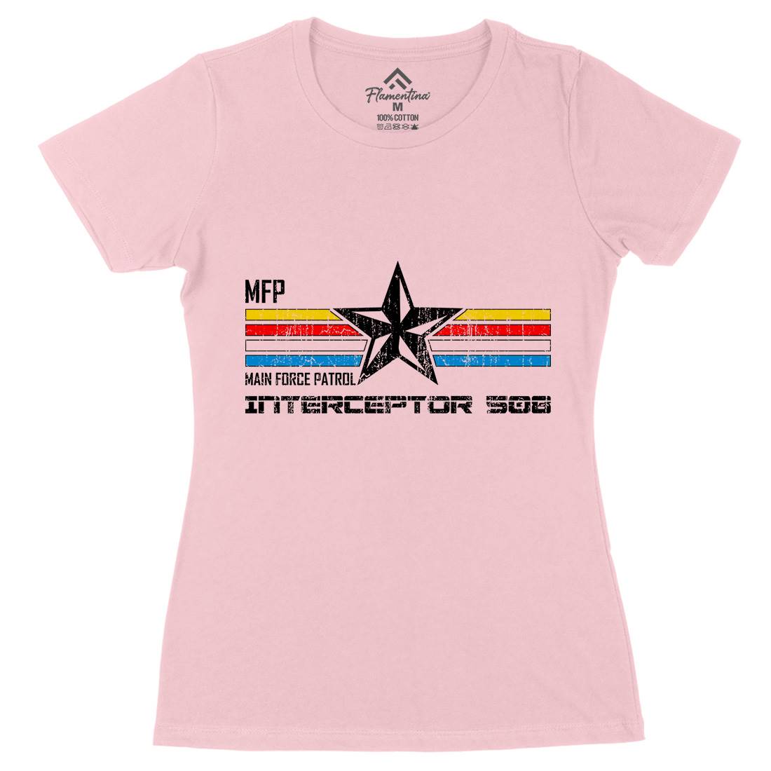 Mfp Womens Organic Crew Neck T-Shirt Cars D394