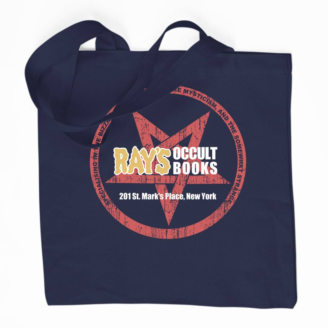 Rays Occult Books Organic Premium Cotton Tote Bag Horror D395