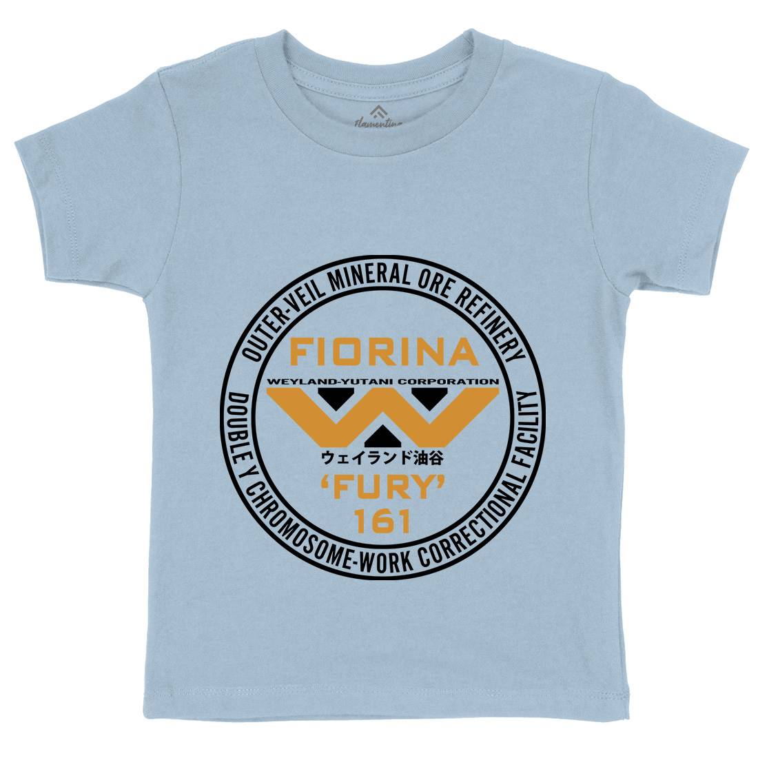 Fiorina Fury Kids Crew Neck T-Shirt Space D397