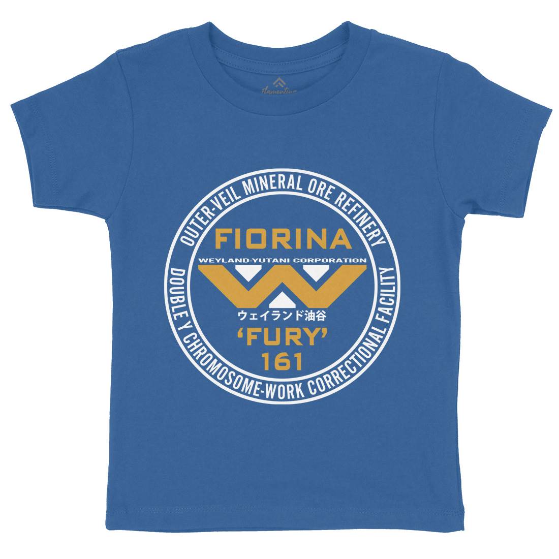 Fiorina Fury Kids Organic Crew Neck T-Shirt Space D397