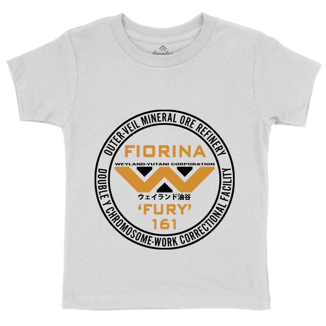Fiorina Fury Kids Crew Neck T-Shirt Space D397