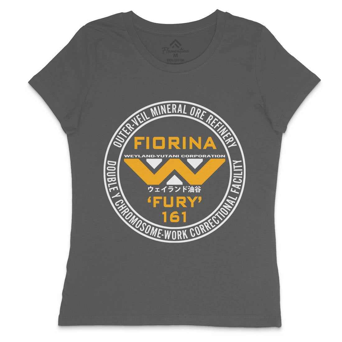 Fiorina Fury Womens Crew Neck T-Shirt Space D397