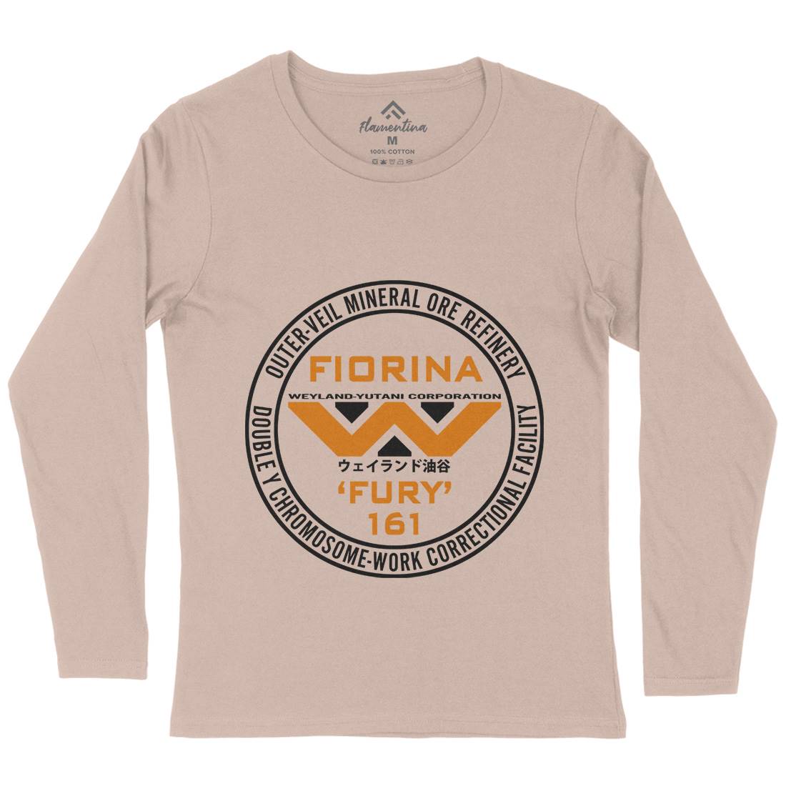 Fiorina Fury Womens Long Sleeve T-Shirt Space D397