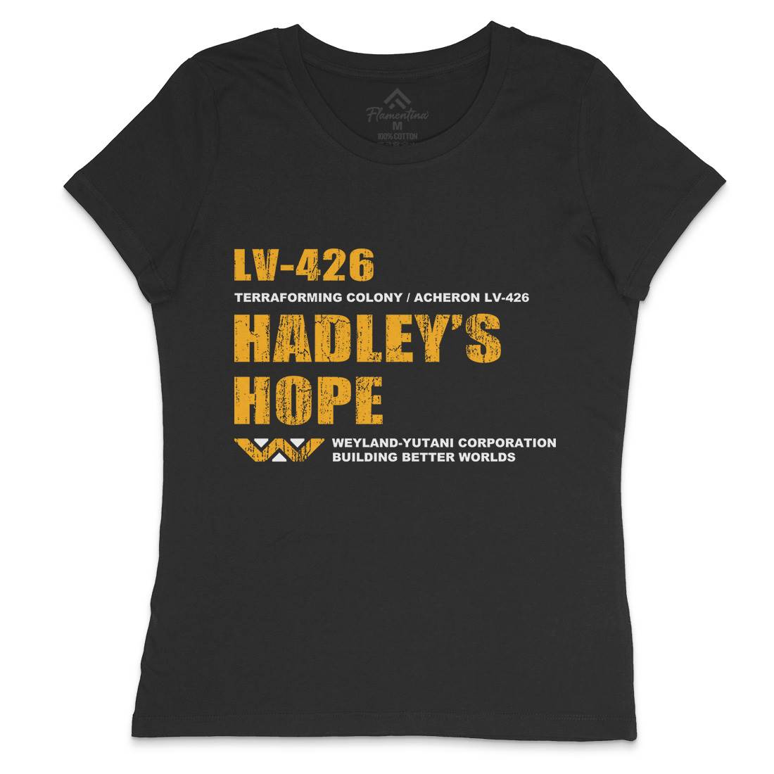 Lv-426 Womens Crew Neck T-Shirt Space D398
