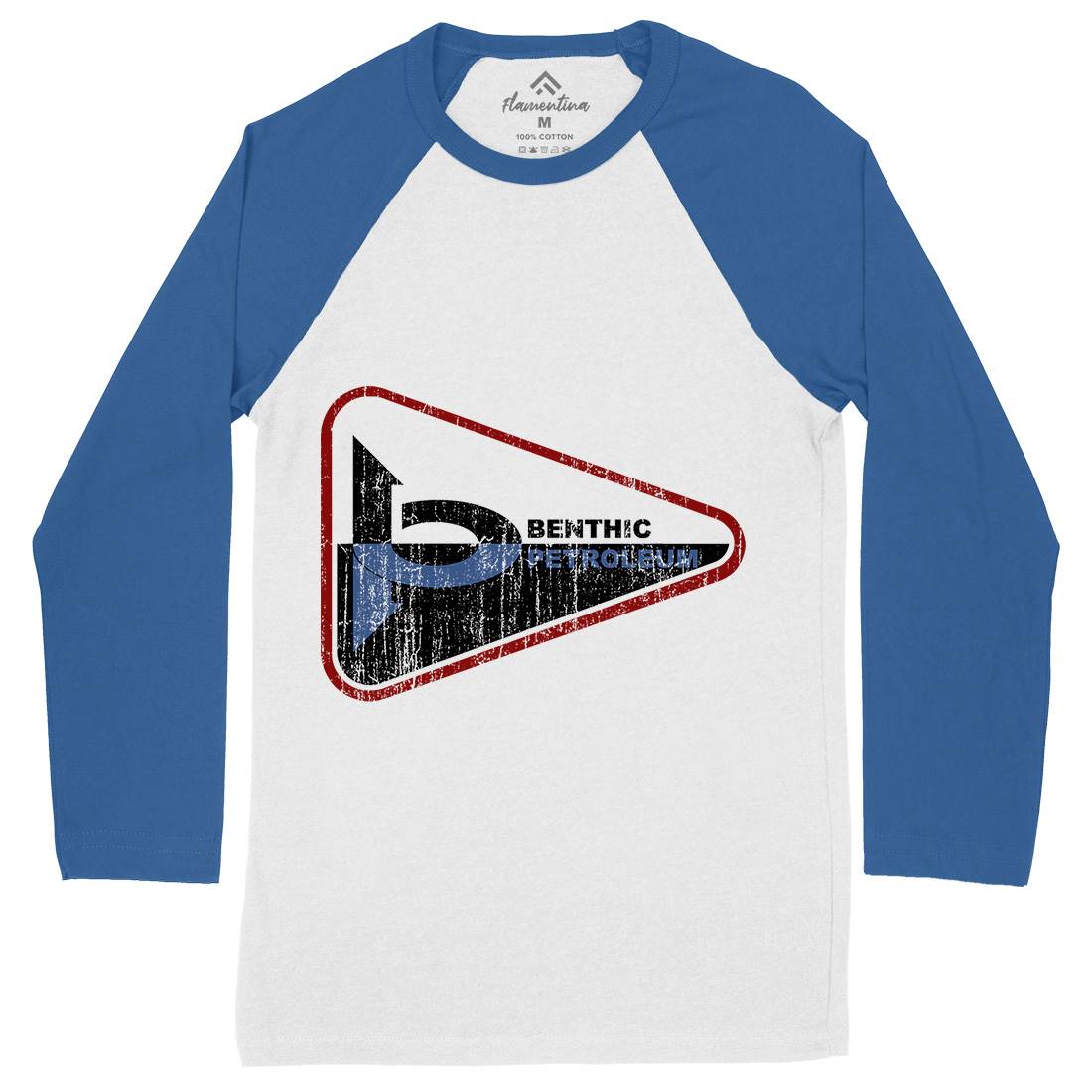 Benthic Petroleum Mens Long Sleeve Baseball T-Shirt Space D399