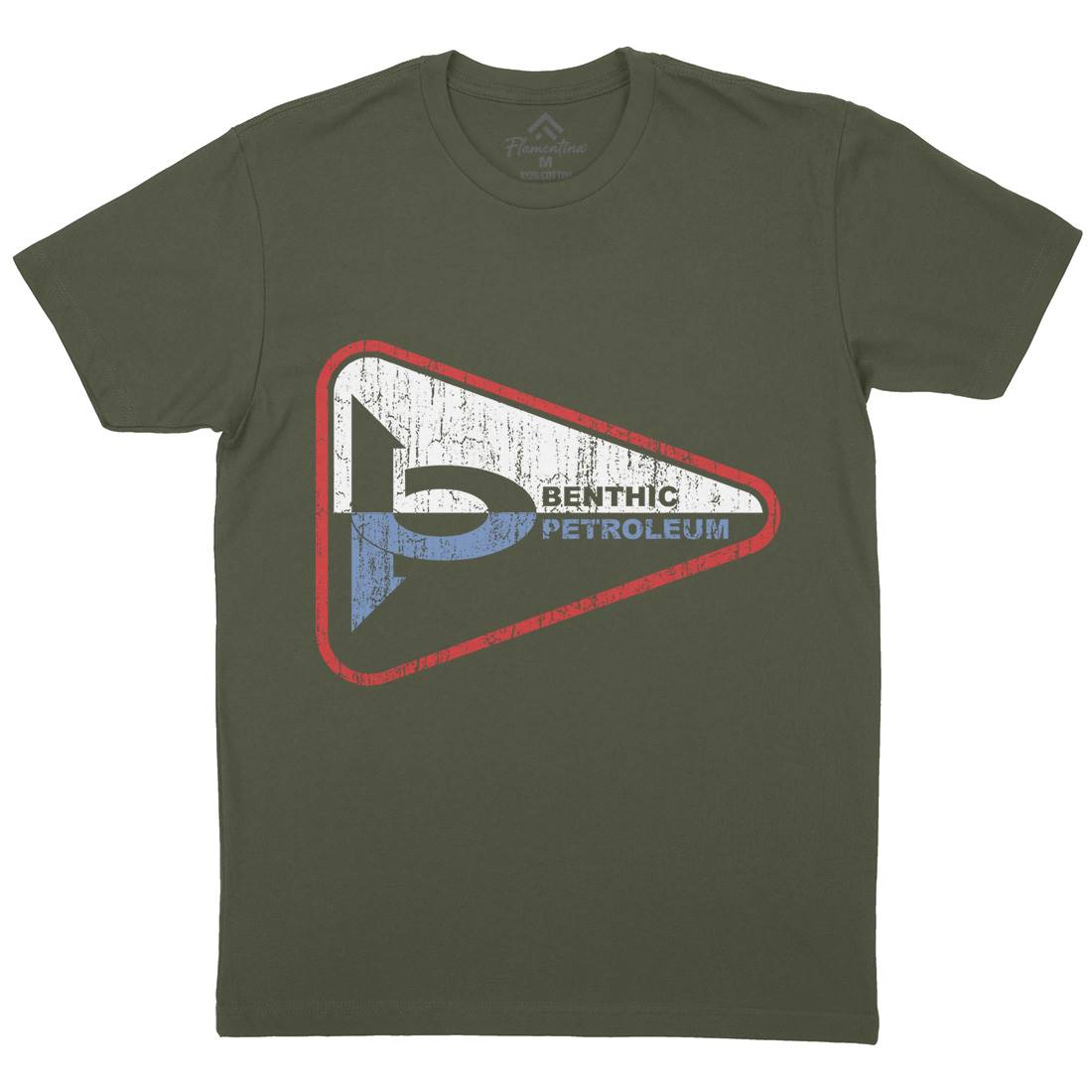 Benthic Petroleum Mens Crew Neck T-Shirt Space D399