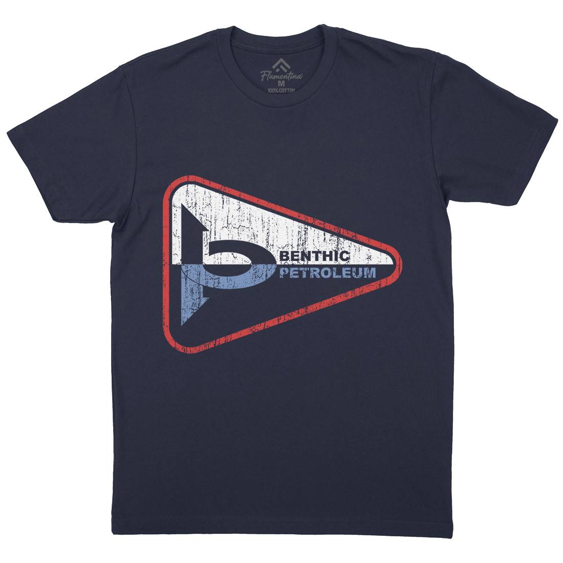 Benthic Petroleum Mens Organic Crew Neck T-Shirt Space D399