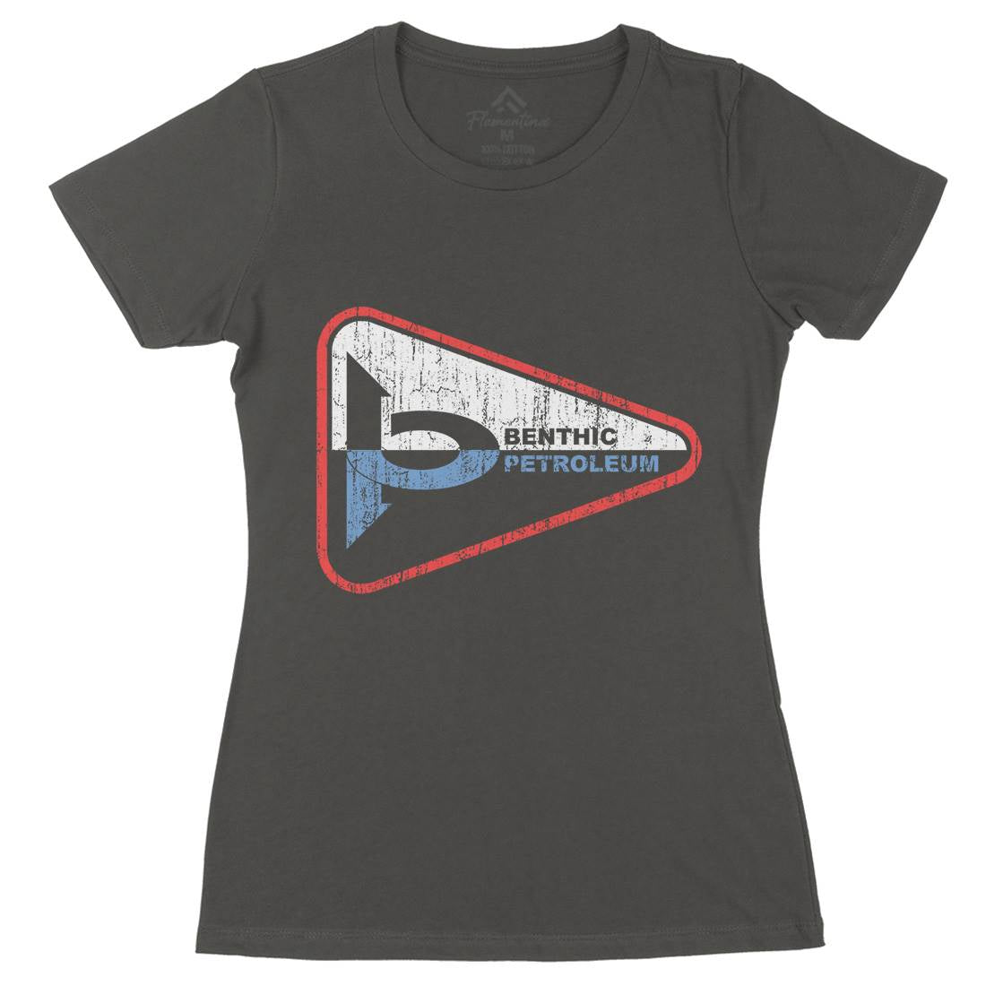 Benthic Petroleum Womens Organic Crew Neck T-Shirt Space D399