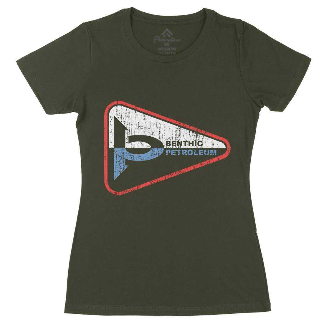 Benthic Petroleum Womens Organic Crew Neck T-Shirt Space D399