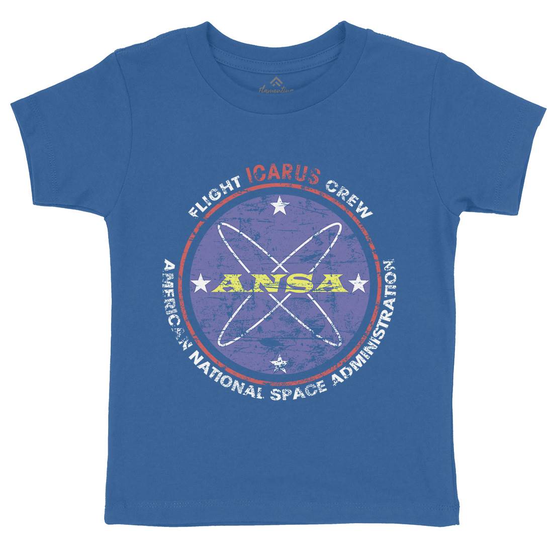 Ansa Kids Crew Neck T-Shirt Space D400