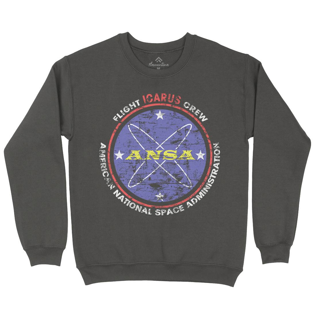 Ansa Mens Crew Neck Sweatshirt Space D400