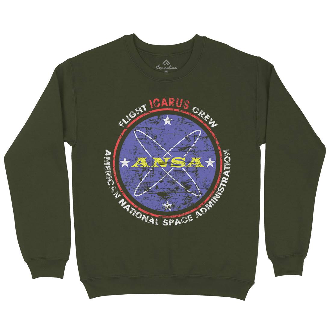 Ansa Mens Crew Neck Sweatshirt Space D400
