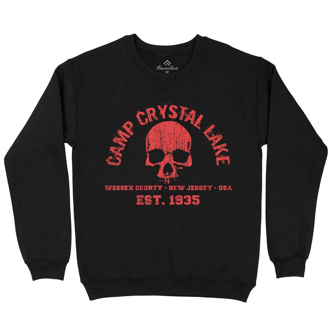 Camp Crystal Lake Mens Crew Neck Sweatshirt Horror D401